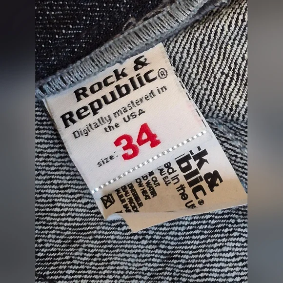 Rock & Republic Blue Denim Jeans - Picture 4 of 16